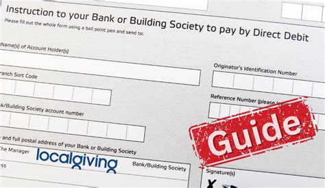 Direct Debit for Charities .